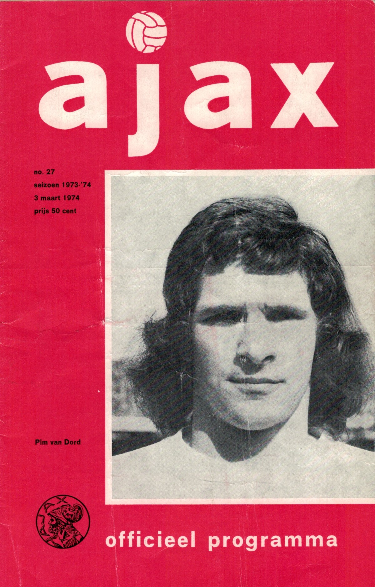 AZ Programma 3-maa-1974 ajax uit